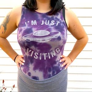 “I’m Just Visiting” Tye-Dye Bodysuit